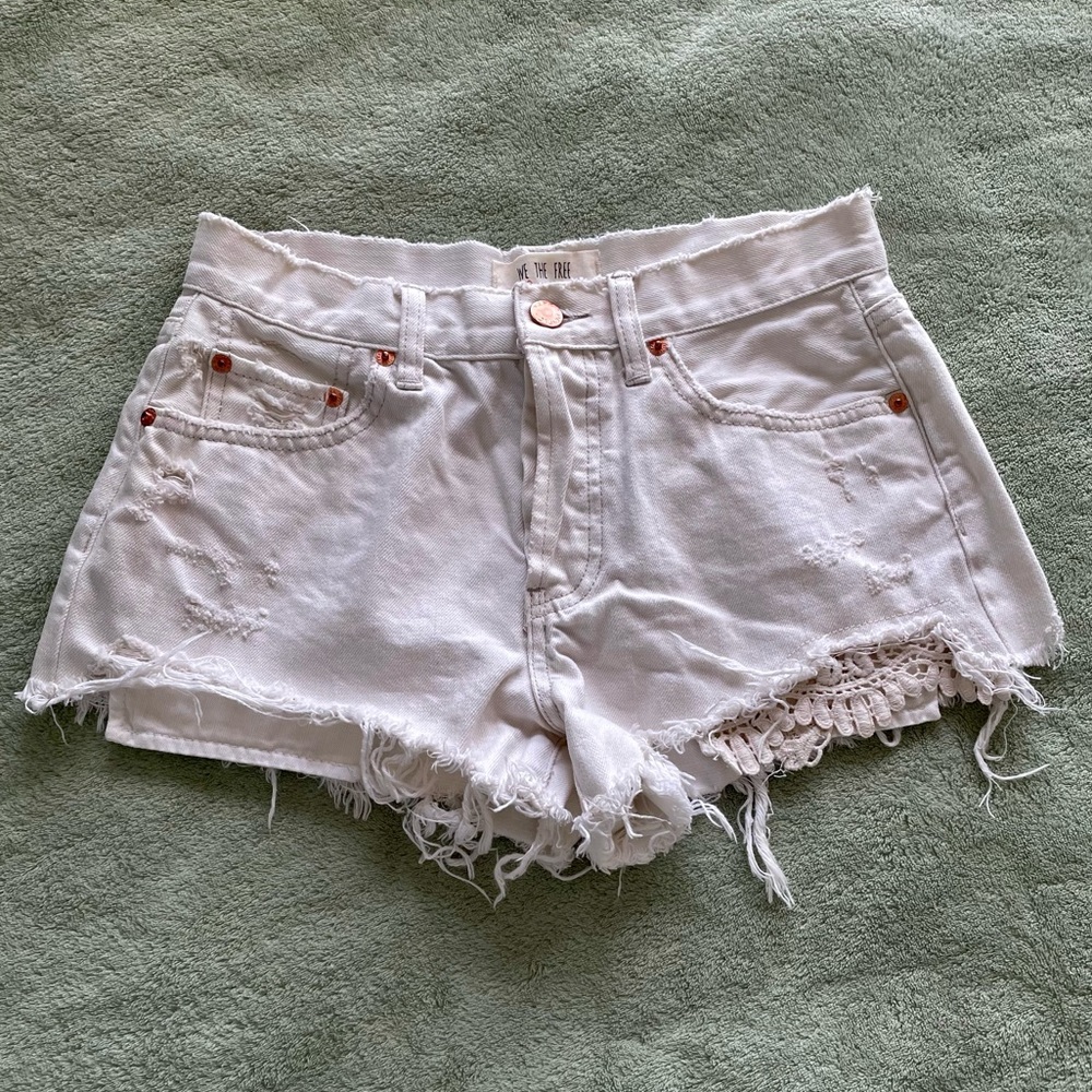 Free People Jean Shorts Sz 26